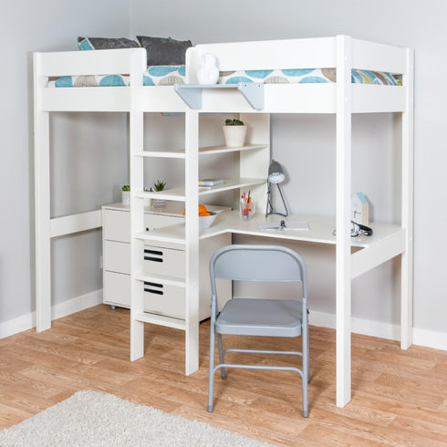 Stompa Duo Highsleeper with 3 Drawer Chest